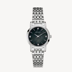 NWT Bulova Stainless Steel Diamond  Watch